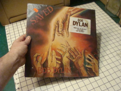 SEALED BOB DYLAN vinyl Record: SAVED 1980 W STICKER
