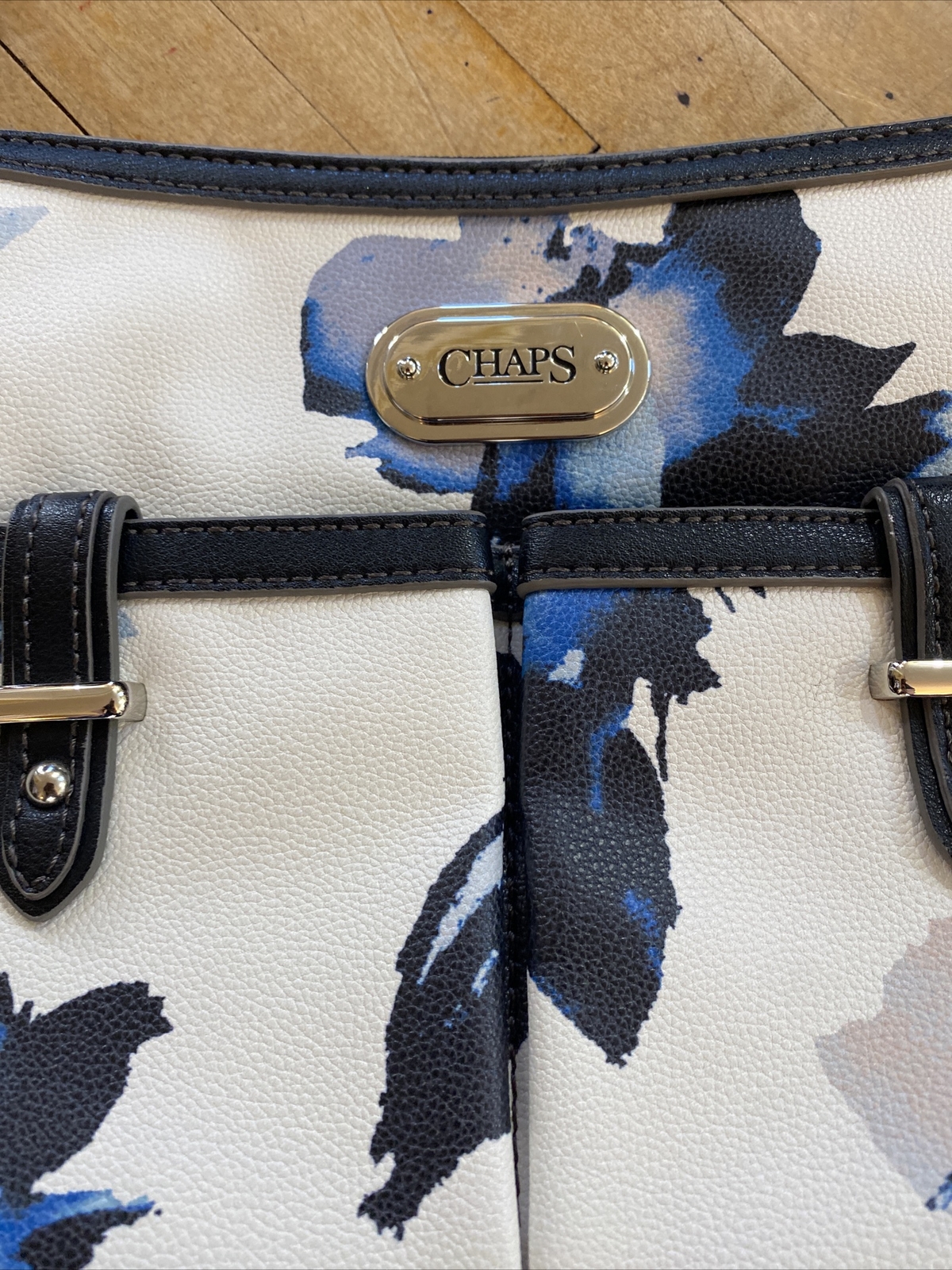 Chaps Multicolor Abstract Adjustable Strap Handba… - image 3