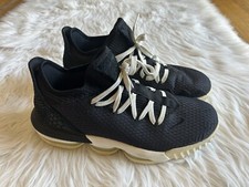 Nike Lebron Men’s Size 10.5 Low Black Volt Glow Basketball Shoes Sneakers FLAW