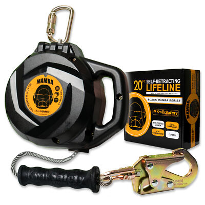 #ad KwikSafety MAMBA Cable SRL Self Retracting Lifeline Fall Protection $319.99