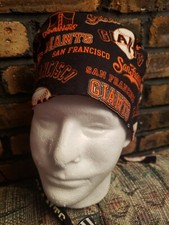 SAN FRANCISCO GIANTS HANDMADE SURGICAL SCRUB CAPS