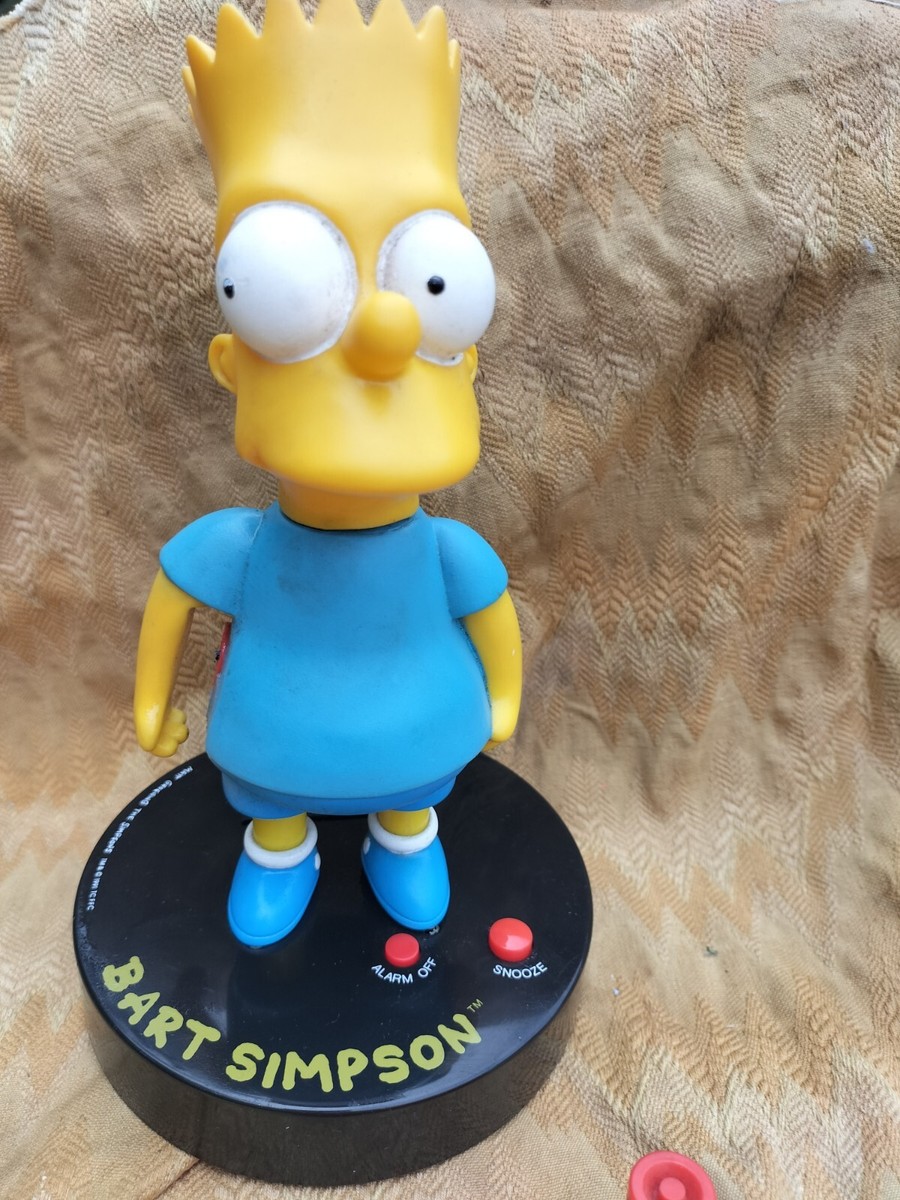 アメコミ WESCO Bart Simpson Talking Alarm Clock Wesco Bart Simpson Skateboard Alarm Clock 1991 Spares Repairs