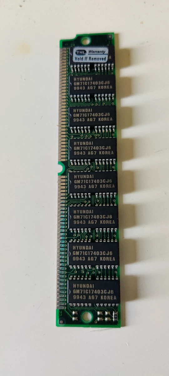 Barrette Mémoire RAM SIMM 16 Mo EDO 72 Broches - 60ns - Pour