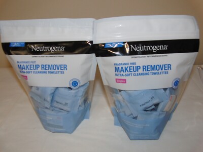 Neutrogena Makeup Remover Wipes Singles 20 Ct Fragrance & Alcohol Free (2 Pack)