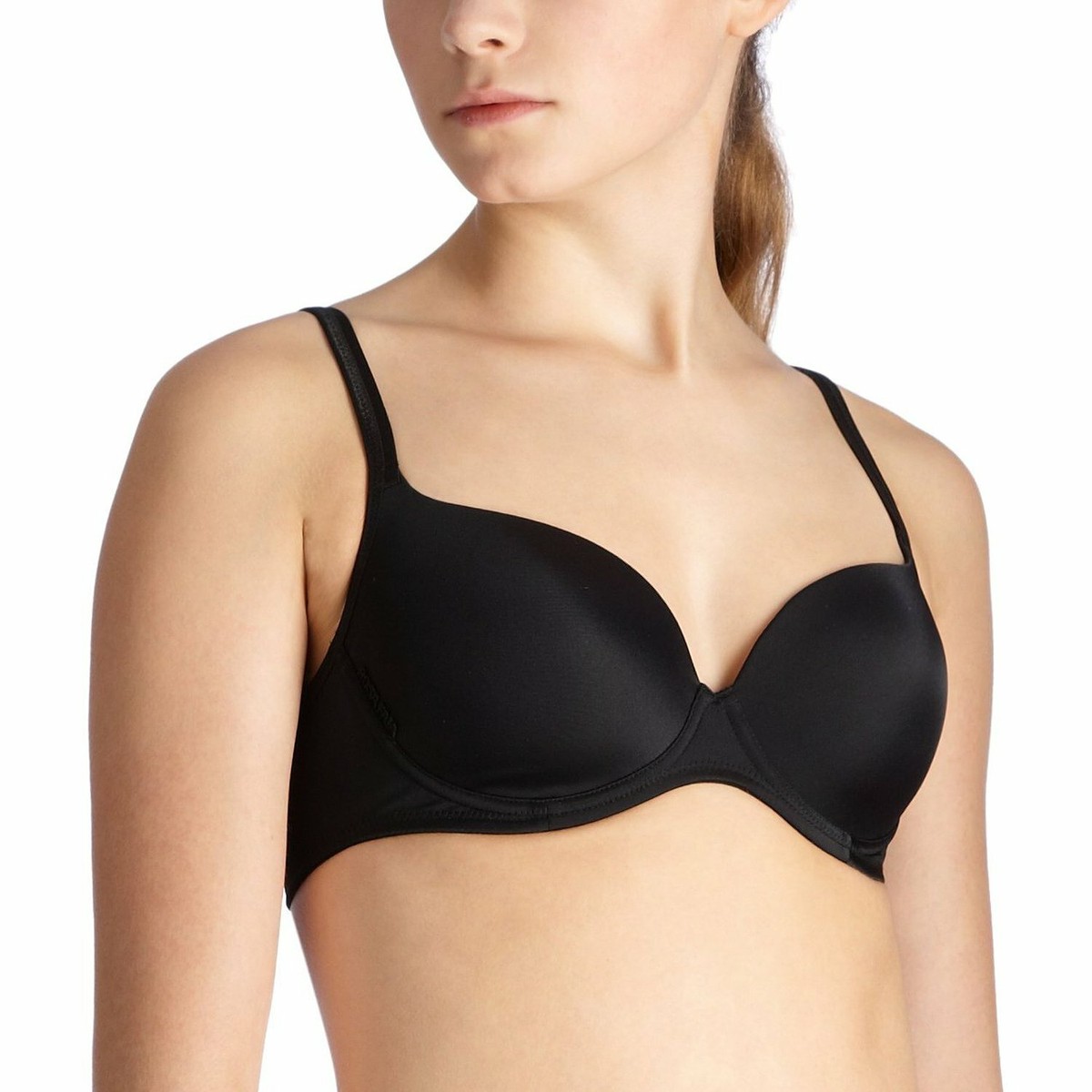 Anita Rosa Faia Non-Padded Full Cup Bra 34I – Floral Lace Overlay Bra With Underwire & Pink Bow Detail