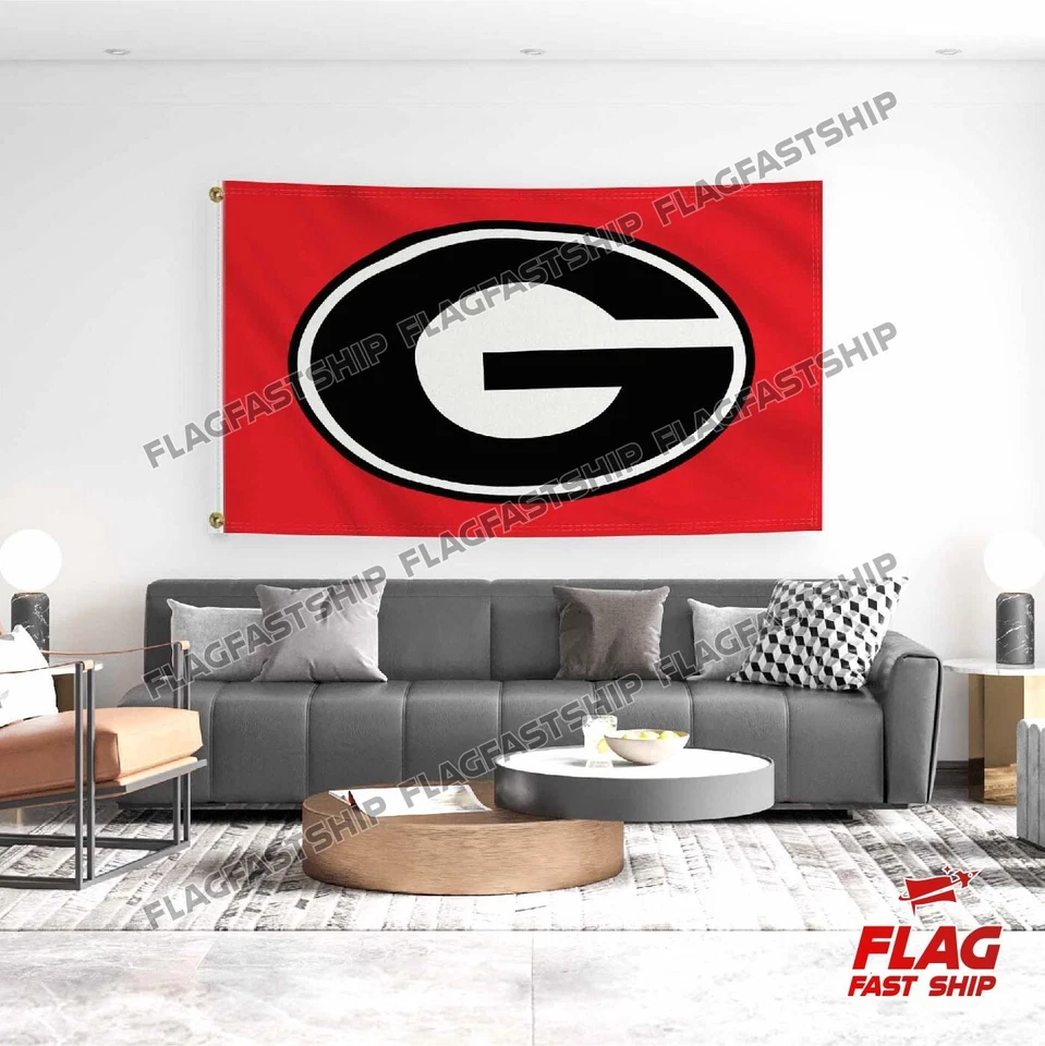 Georgia BANDERA 3X5 Bulldogs G Logo NCAA College National Champions Envío GRATIS Foto 2 de 4