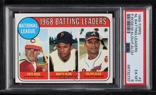 1969 Topps League Leaders Pete Rose Felipe Alou Matty Alou #2 PSA 6 0sf1