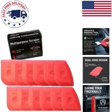 Large Ergonomic Sticker Scraper - 12 Pack for Residue-Free Cleaning & Safe Use
