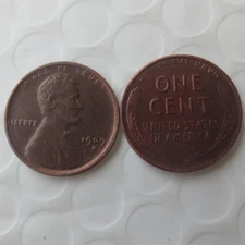 ---1909-S Lincoln Wheat Cent Penny Rare Sought---As shown in the figure