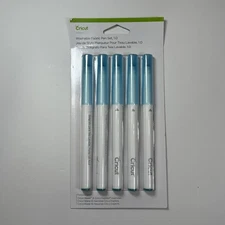 Cricut  Washable Fabric Pen Set  - Blue 5 Pack 1.0 2004846 NEW