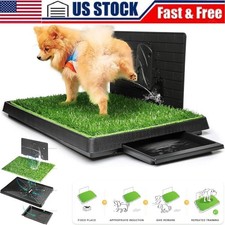 Indoor Dog Pet P otty Portable Training Grass Toilet Pad Tray Artificial Grass