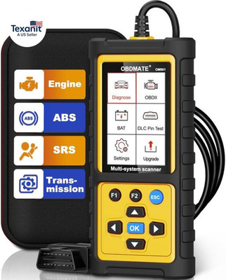 OBD2 Scanner with ABS SRS Transmission, Reset Fault Lights | Check Engine Code R