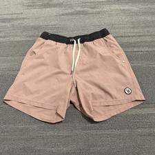 Vuori Shorts Mens Small Red Kore Lined Performance Drawstring Athletic Gym V367