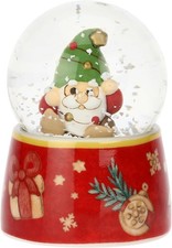 THUN, Boule De Neige Con Gnomo Oliver in Vetro e Ceramica di Alta Qualità,