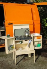 Handmade Campervan Kitchen Unit | Fold-Out Worktops | Van Life Pod Compact