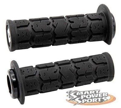 ODI Rogue 2.1 Lock-on ATV/PWC Grips (125mm) -BLACK/BLACK- Thumb Throttle - USA