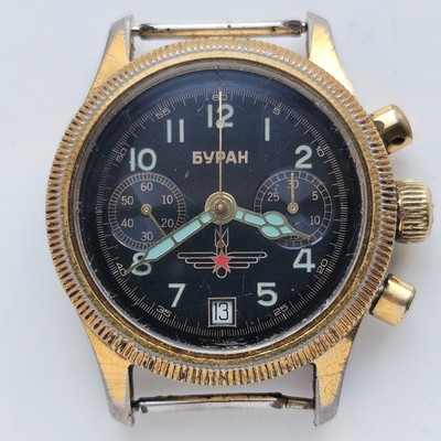 Vintage Poljot Shturmanskie 3133 Chronograph Soviet Watch BURAN