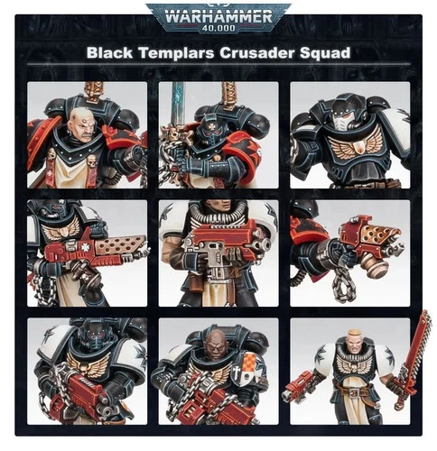 Warhammer 40k Primaris Crusader Squad x5 Black Templars Primaris New On Sprue