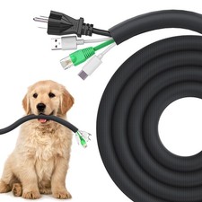 Dog and Cat Cord Protector 25ft 1/2inch, Flexible Cable Sleeve for Easy Cord...