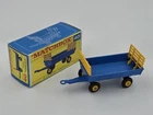 Matchbox Lesney Regular Wheels #40 Hay Trailer- blue body, F box