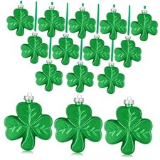 Pcs Large 2.36 Inch St. Patrick's Day Shamrock Ornaments for Tree 12 Classic