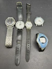 Vintage Lot of 5 Watches Timex Mixed Models for Parts Or Repair Untested