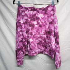 Old Navy Girls Size XL 14-16 Purple Marbled Pullover Pocketed Hoodie