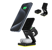Reagle Kabellose Ladestation 3In1 FüR Magsafe-LadegeräT Apple Pods Watch Iphone