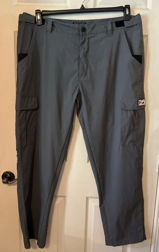 Pelagic Polaris Performance Fishing Pants Men’s 40x31 Lightweight Nylon Gray