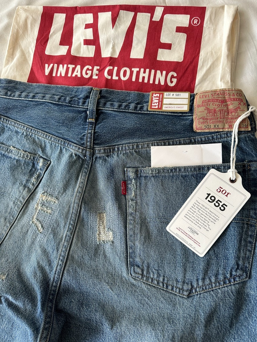 LEVI'S 1955 ® 501 xx LVC Vintage Clothing MADE in JAPAN Red