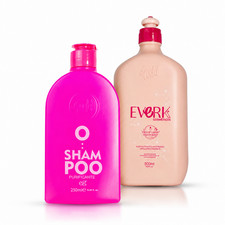 Everk Gold Spell Korean Keratin Hair Smoothing 500ml Purifying Shampoo 250ml