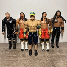WWE Action Figure Lot – John Cena, Roman Reigns, Usos, Randy Orton (5 Figures)