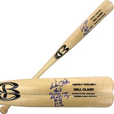 Will Clark Signed Autographed Cooperstown Bat with 5 Inscriptions TRISTAR