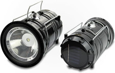 Solar & USB Rechargeable Camping Lantern ? LED Camping Light Portable Solar-Powe