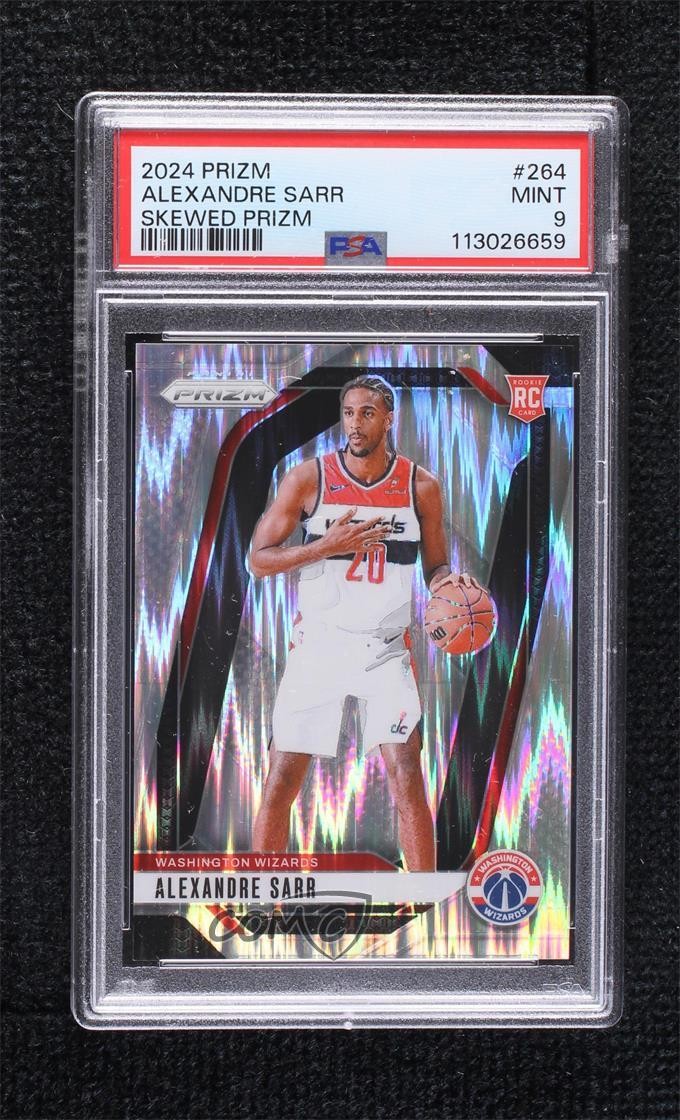2024 Panini Prizm Skewed 147/249 Alexandre Sarr #264 PSA 9 MINT Rookie RC 14t3
