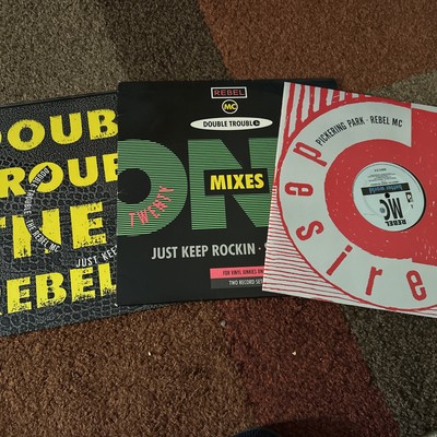 Bundle Of Vinyl Records Rebel MC Double Trouble Just Keep Rockin & Better World