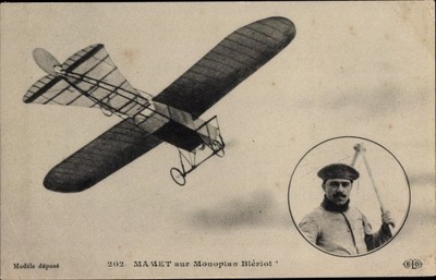 Ak Mamet im Bleriot-Eindecker - 4059318