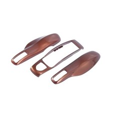 1 Set Brown Car Remote Key Cover Key Fob ABS Case Cover Shell for Porsche