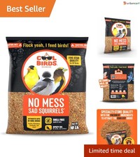 No Mess Sad Squirrels Bird Seed   Squirrel-Resistant Spicy Blend for All Birds