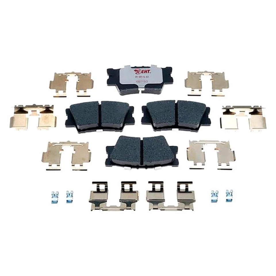 Rotores de freno delanteros traseros y pastillas de freno híbridas Raybestos para Toyota Camry 2014-2017 Foto 2 de 4