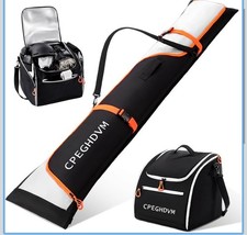 Heavy Duty Ski Bag and Boot Bag Combo Bag Fits Up To Size 13 Boots.
