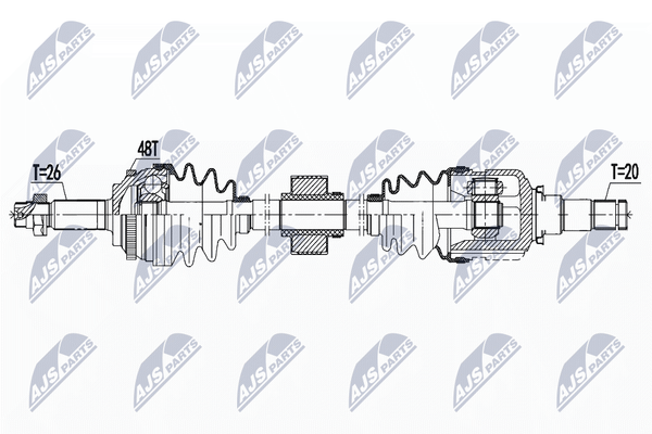 NTY Antriebswelle NPW-TY-139-image
