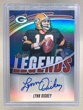 Lynn Dickey 2025 Panini Absolute #ALS-LDY Orange Legends Signatures Auto /50