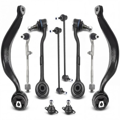 Front Lower Control Arm Ball Joint 10pcs Suspension Kit Compatible with BMW E...