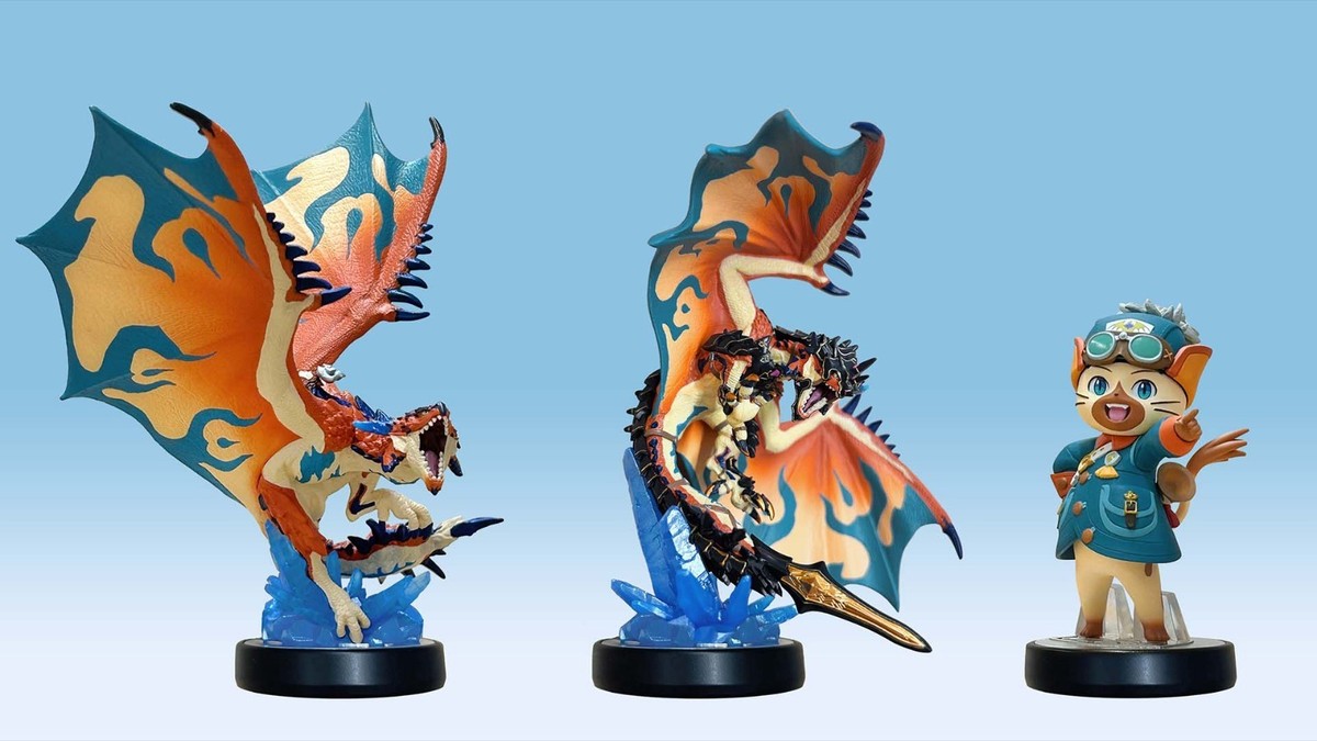 Monster Hunter Stories 3 amiibo Set Of Three Cards Rudy / Rathalos