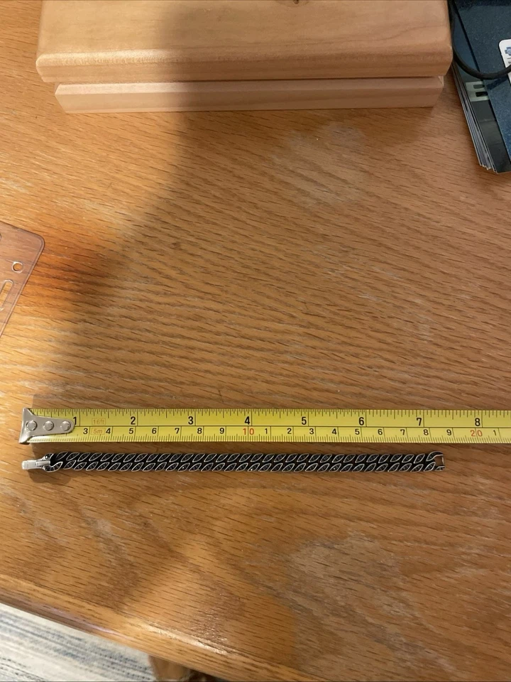 Pulsera David Yurman Cadena Bordillo 8mm, Hecha con Zafiro Azul + Eslabones. Foto 4 de 4