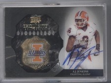 2012 Exquisite Collection Dimensions Signatures 18/60 AJ Jenkins #EB-AJ Auto 0b2