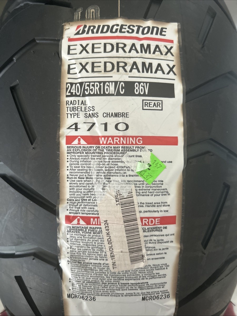 240/55R-16 Bridgestone Exedra Max Radial Rear 240 55 16 Read