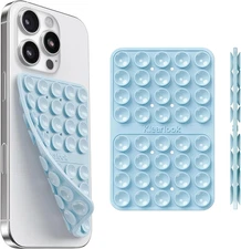 Silicone Suction Cup Phone Case Mount Double Sided, Silicon Sticky Phone Grip wi