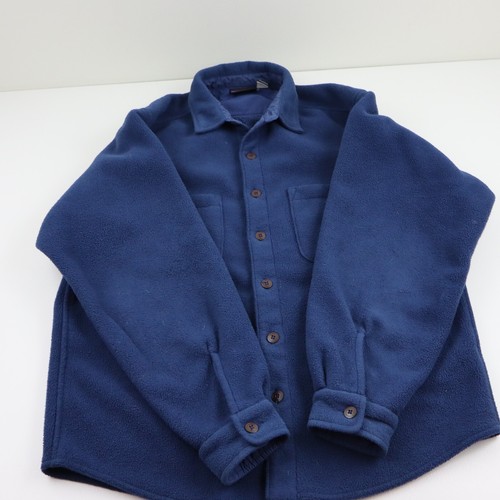 Vtg 90s Patagonia Synchilla Fleece Chore Barn Coat Jacket Mens Small Medium Blue - Picture 3 of 12